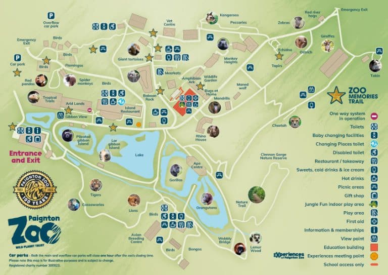 Paignton Zoo Map