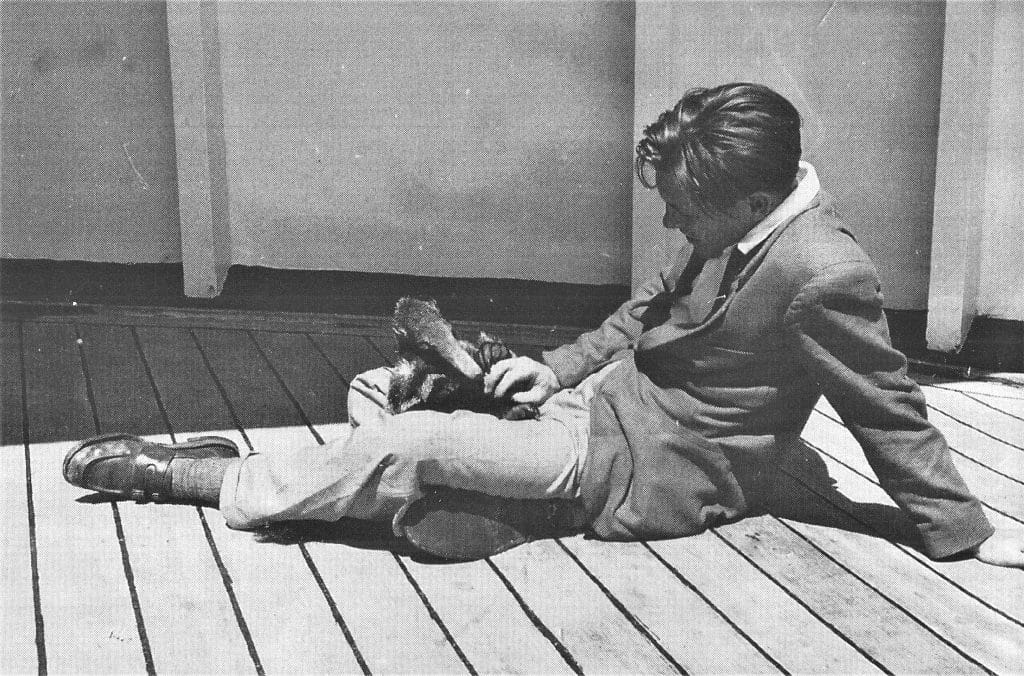gerald durrell with baby sarah 1
